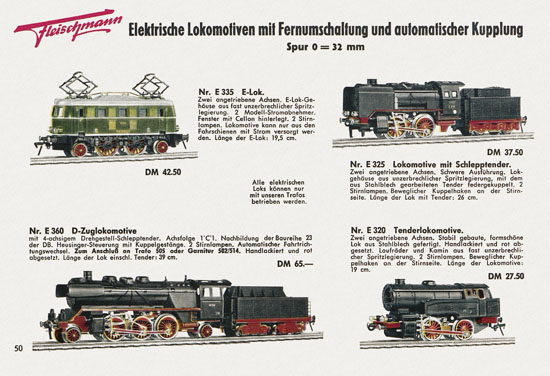 Fleischmann Katalog 1958-1959