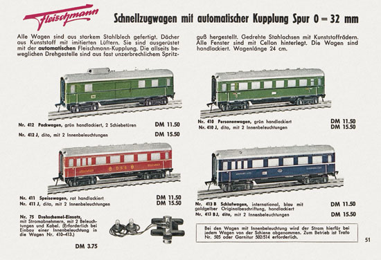 Fleischmann Katalog 1958-1959