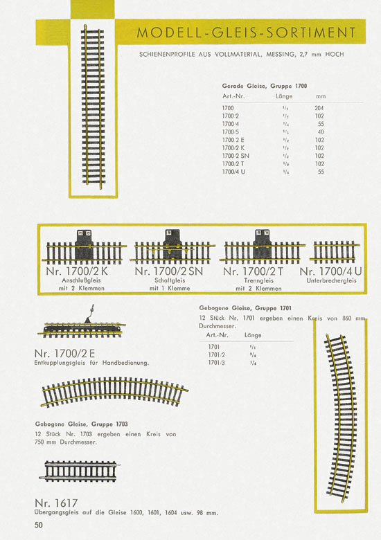 Fleischmann Katalog 1959-1960