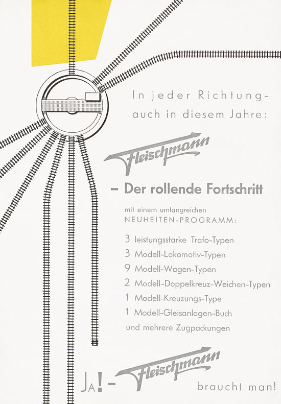 Fleischmann Katalog H0-Neuheiten 1960