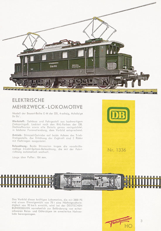 Fleischmann Katalog H0-Neuheiten 1960