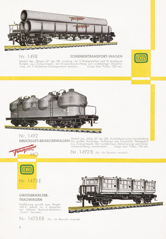 Fleischmann Katalog H0-Neuheiten 1960