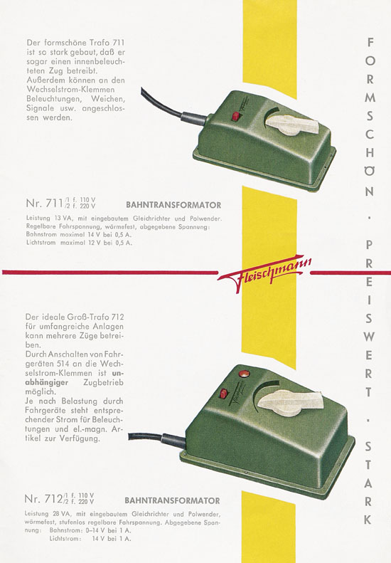 Fleischmann Katalog H0-Neuheiten 1960