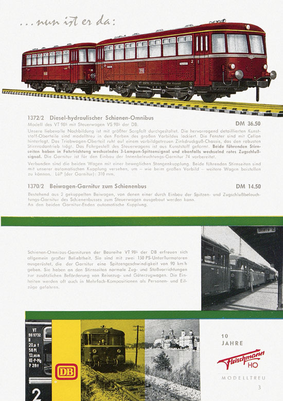 Fleischmann Katalog H0-Neuheiten 1962