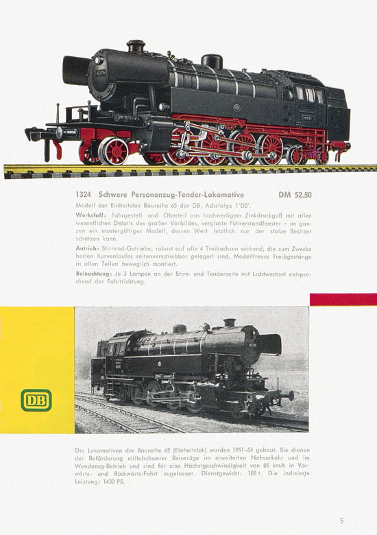 Fleischmann Katalog H0-Neuheiten 1962