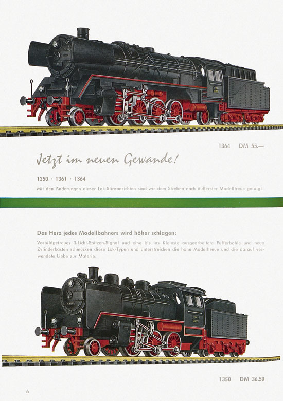 Fleischmann Katalog H0-Neuheiten 1962