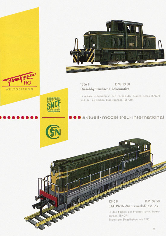 Fleischmann Katalog H0-Neuheiten 1962