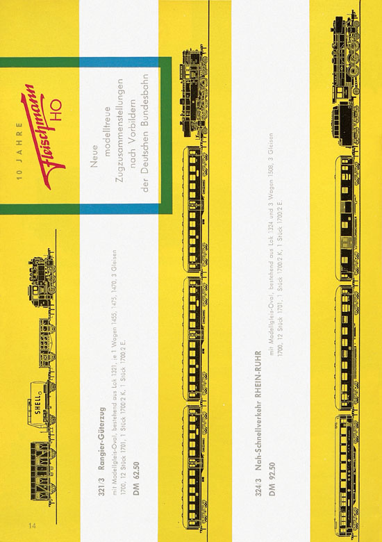 Fleischmann Katalog H0-Neuheiten 1962