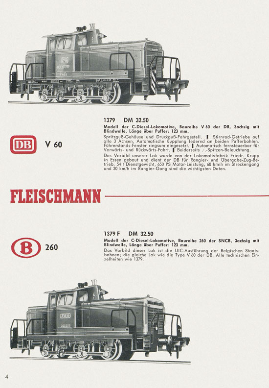 Fleischmann Neuheiten 1966