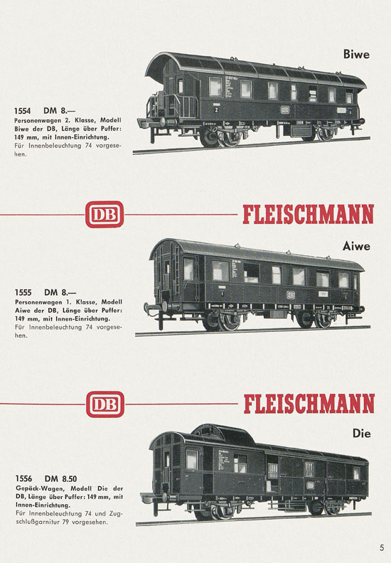 Fleischmann Neuheiten 1966