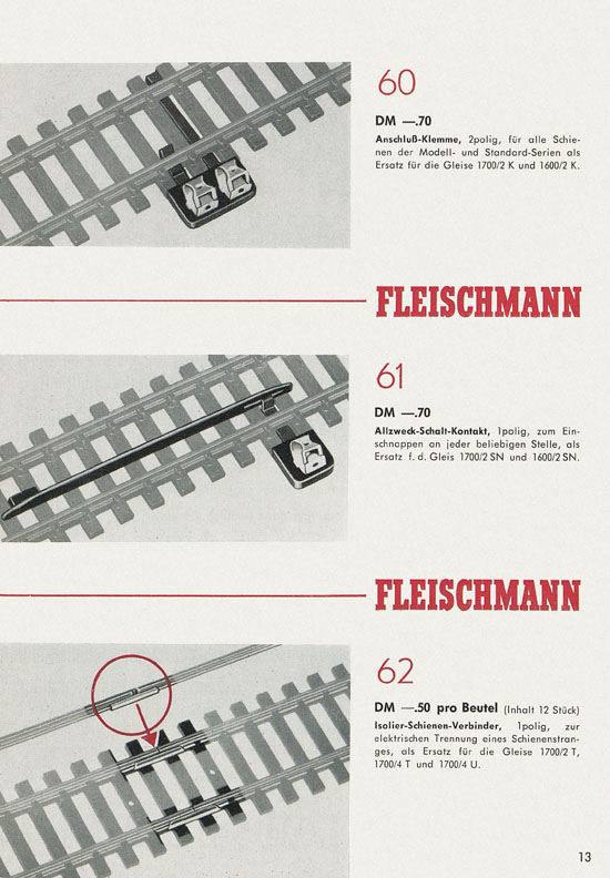 Fleischmann Neuheiten 1966