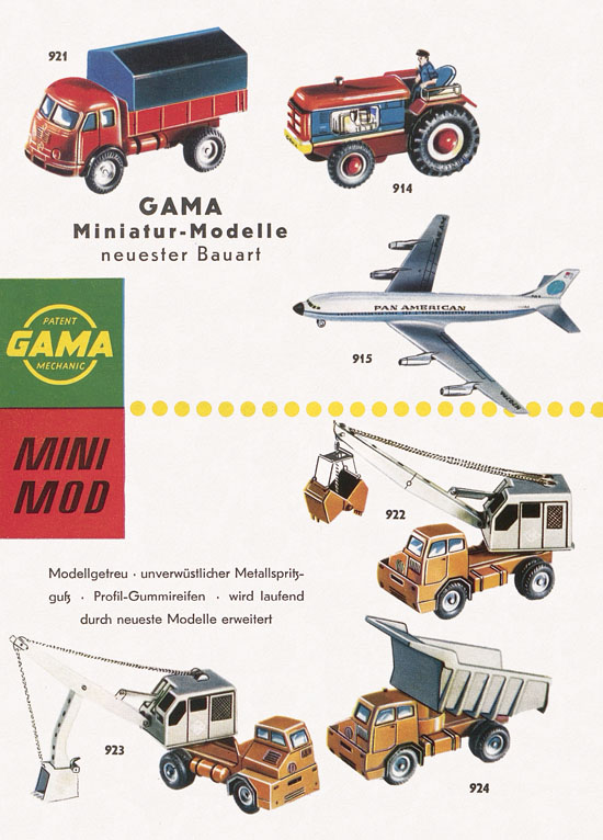 Gama Katalog Neuheiten 1959