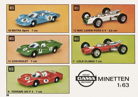 Gama mini Katalog 1969