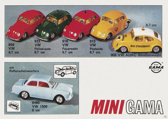 Mini Gama Katalog 1968