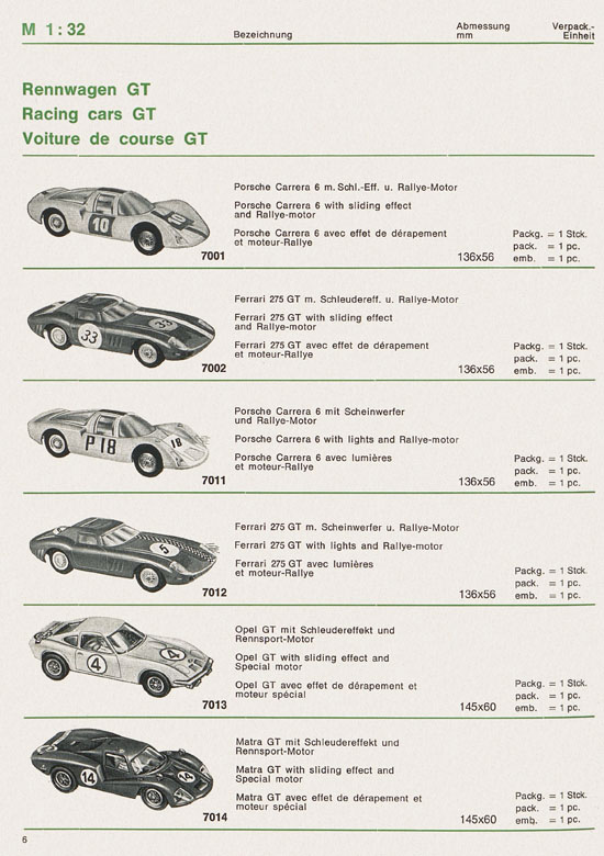 Gama Rallye Bestell- und Preisliste 1971