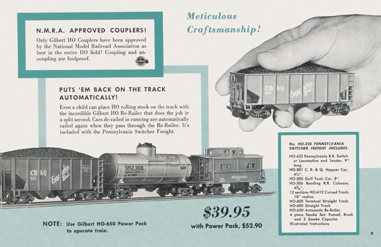 Gilbert H0 Trains 1955