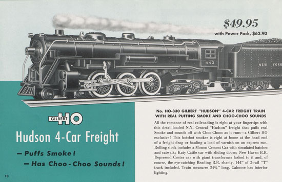 Gilbert H0 Trains 1955