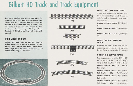 Gilbert H0 Trains 1955