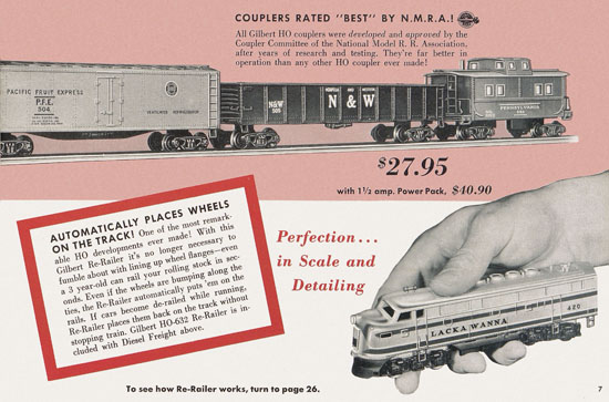 Gilbert H0 Trains 1956