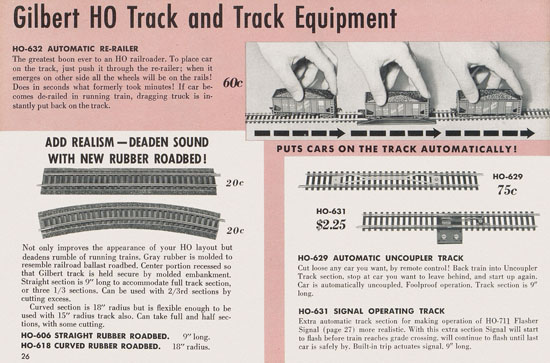 Gilbert H0 Trains 1956