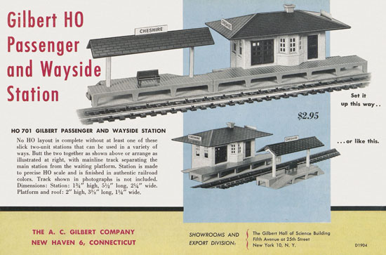 Gilbert H0 Trains 1956