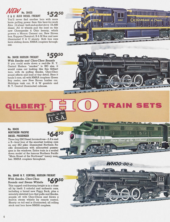 Gilbert H0 Trains 1958