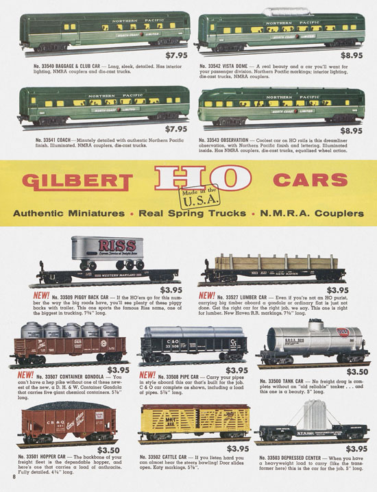 Gilbert H0 Trains 1958