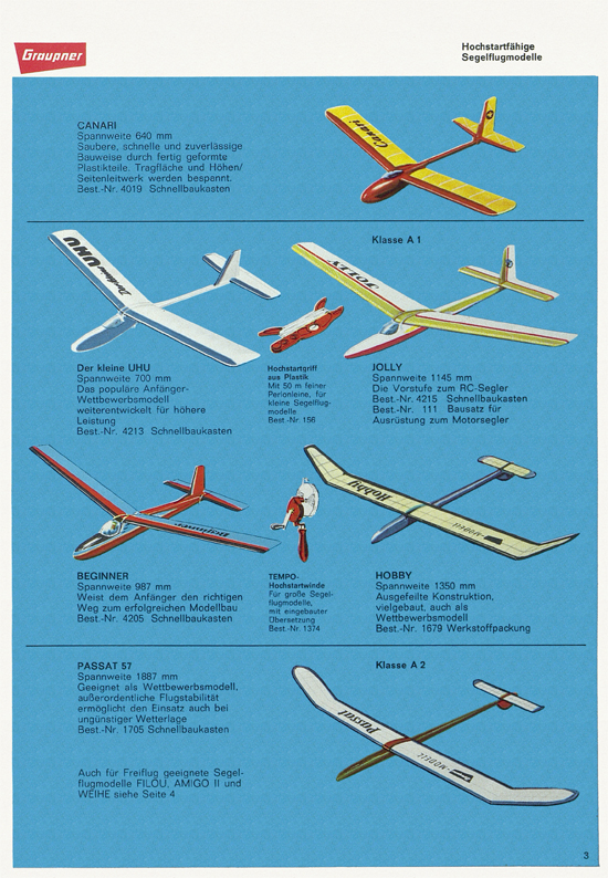 Graupner Flug- und Schiffsmodellbau Prospekt 1966-1967