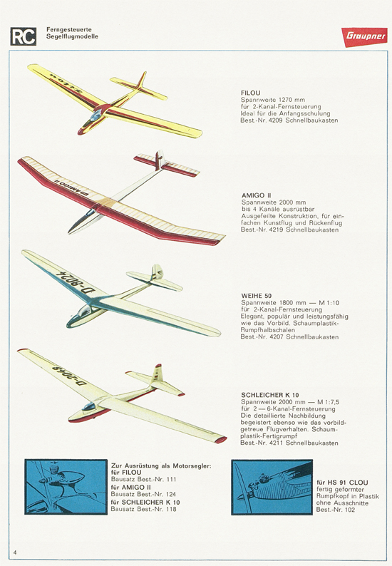 Graupner Flug- und Schiffsmodellbau Prospekt 1966-1967