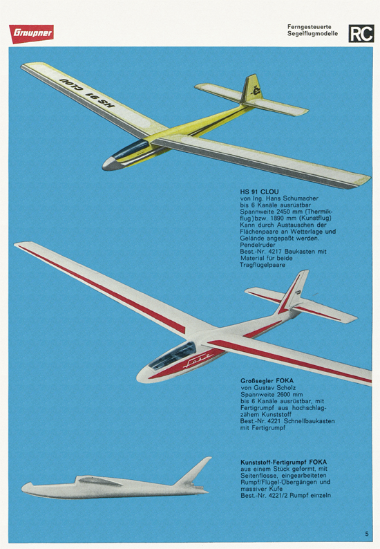 Graupner Flug- und Schiffsmodellbau Prospekt 1966-1967