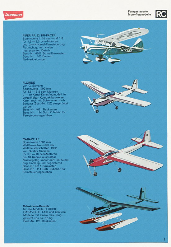 Graupner Flug- und Schiffsmodellbau Prospekt 1966-1967