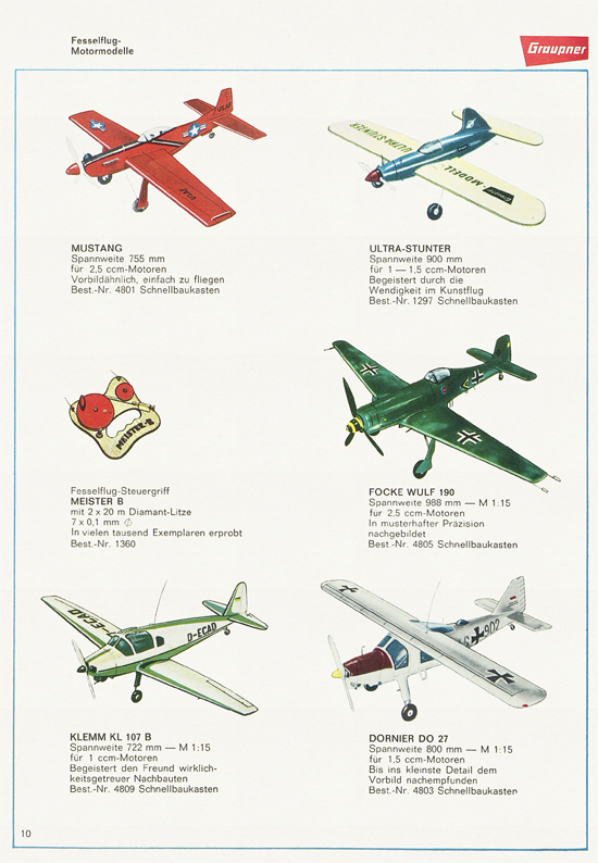 Graupner Flug- und Schiffsmodellbau Prospekt 1966-1967