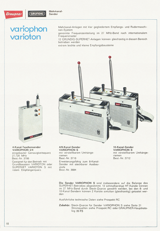 Graupner Flug- und Schiffsmodellbau Prospekt 1966-1967