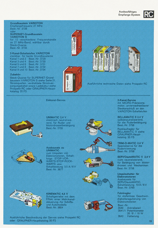 Graupner Flug- und Schiffsmodellbau Prospekt 1966-1967