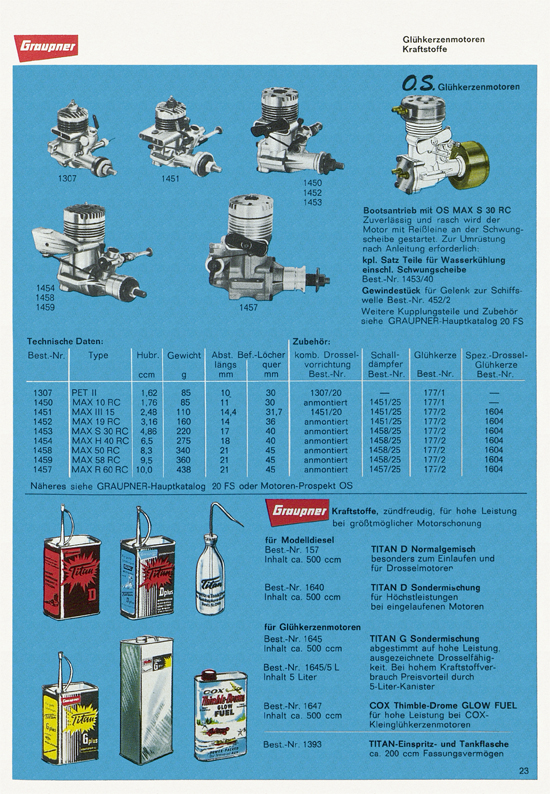 Graupner Flug- und Schiffsmodellbau Prospekt 1966-1967