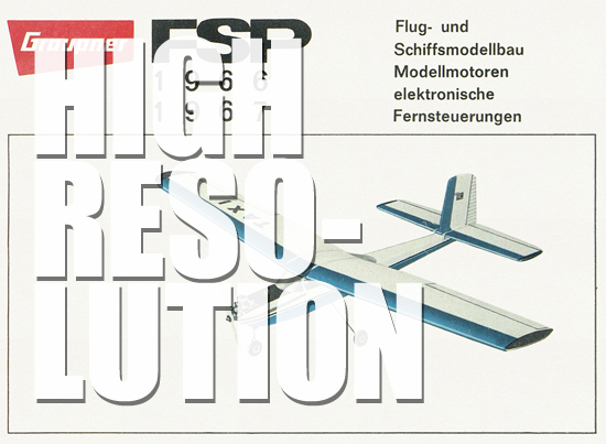 Graupner Flug- und Schiffsmodellbau Prospekt 1966-1967