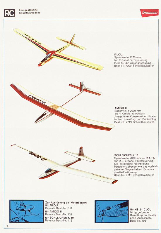 Graupner Flug- und Schiffsmodellbau Prospekt 1967-1968