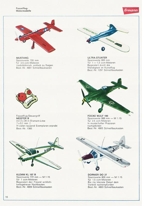 Graupner Flug- und Schiffsmodellbau Prospekt 1967-1968