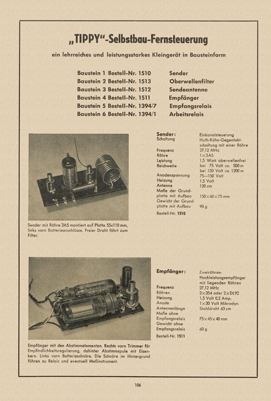 Graupner Katalog 14 FS 1958