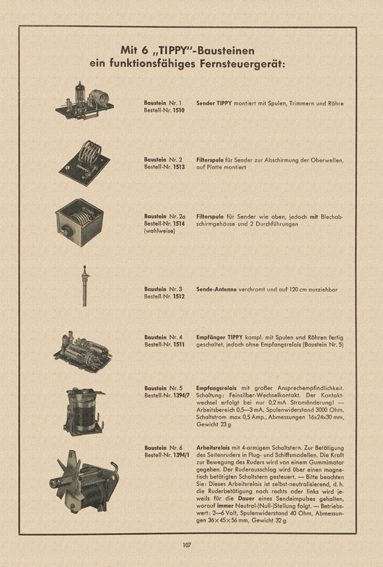 Graupner Katalog 14 FS 1958