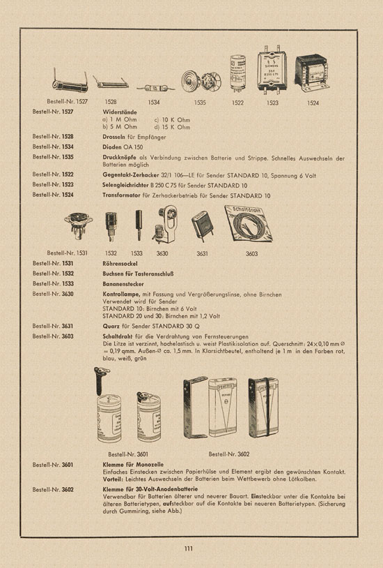 Graupner Katalog 14 FS 1958