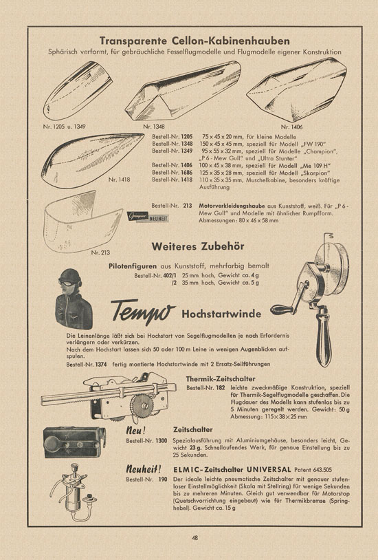 Graupner Katalog 14 FS 1958