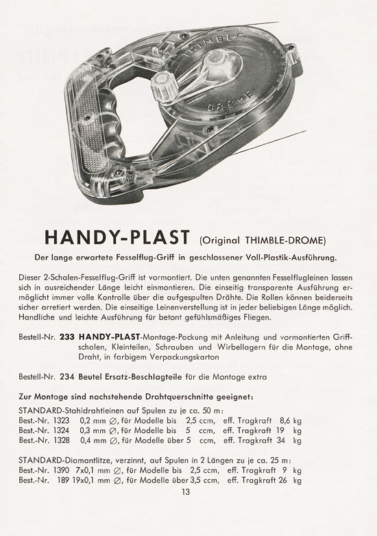 Graupner Neuheiten 1959