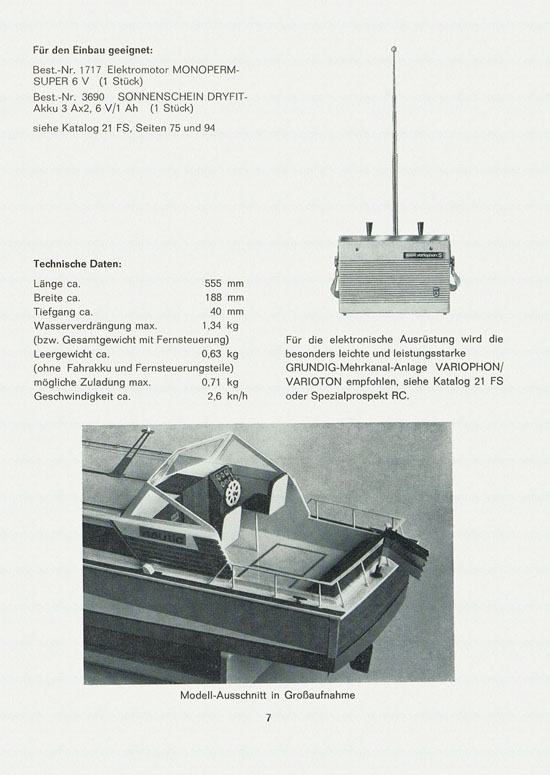 Graupner Neuheiten 1968