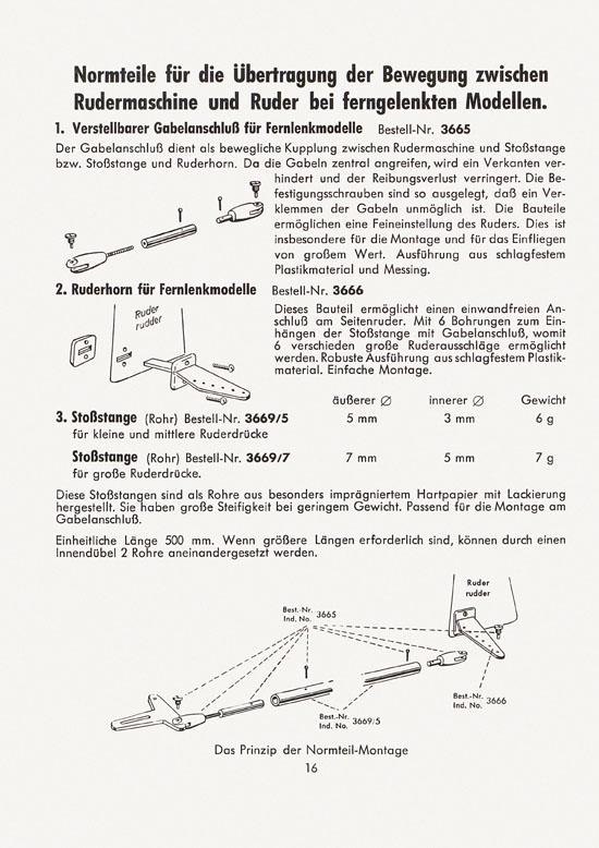 Graupner Neuheiten Prospekt N 61 1961