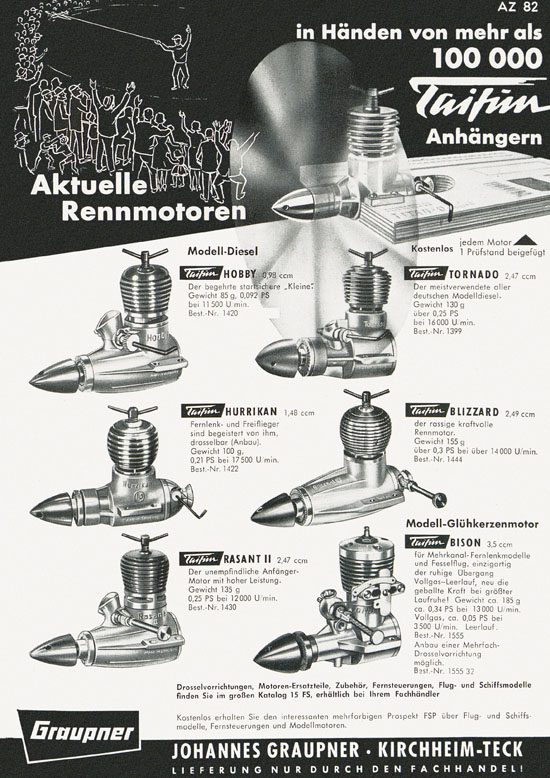 Graupner Neuheiten Prospekt N 61 1961