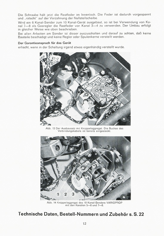 Graupner RC-Handbuch Digitale Fernlenkanlage varioprop 1968