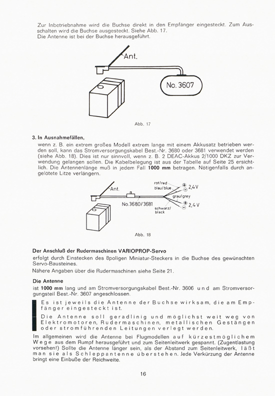 Graupner RC-Handbuch Digitale Fernlenkanlage varioprop 1968