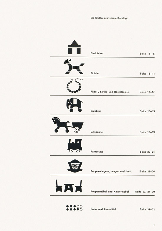 HABA Holzspielwaren Katalog 1965-1966