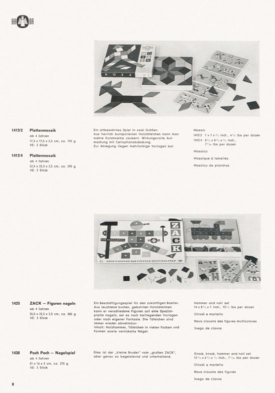 HABA Holzspielwaren Katalog 1965-1966